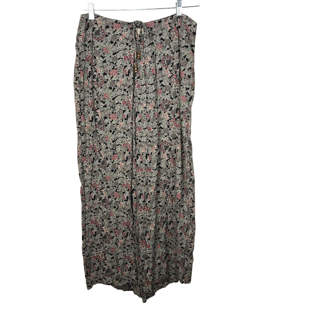 Denim & Supply Ralph Lauren Floral Paisley Wide Leg Boho Pants M Cotton Viscose